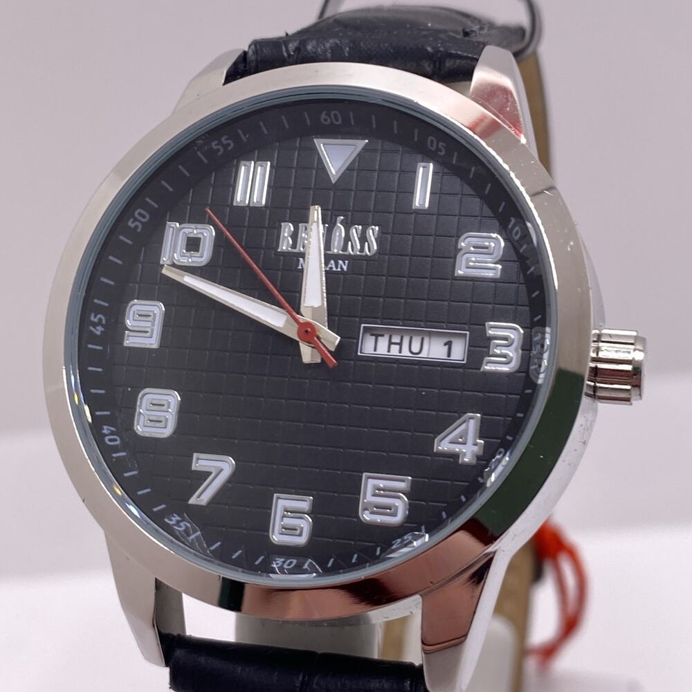 Benoss Milan Italy Mens Chronograph Quartz Watch Works New Battery